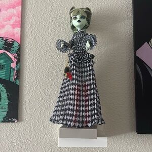 Mattel Doll with Black and White Dress